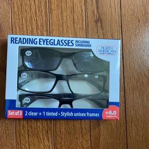 🔥NIB-North American Health Wellness Reading EyeGlasses 🤓 Stylish Unisex Frames